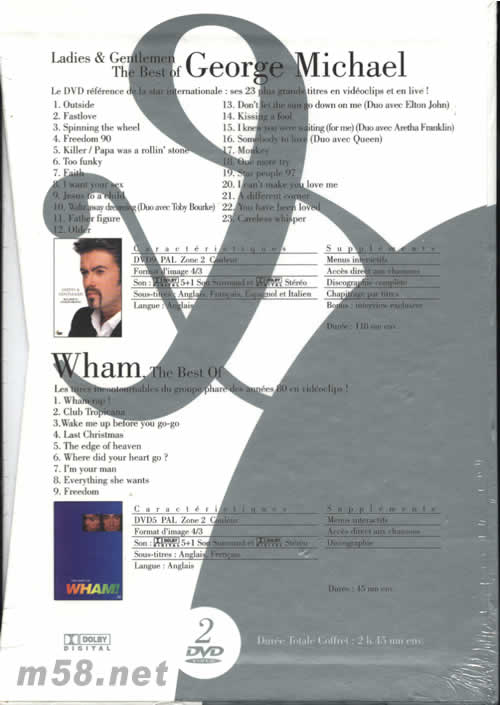 GEORGE MICHAEL &WHAM专辑背面图片