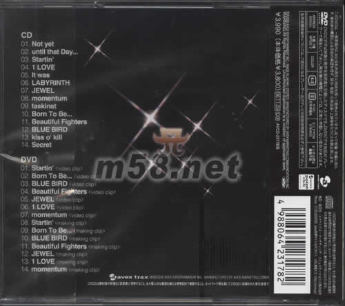 Secret(CD+DVD日本版)专辑背面图片
