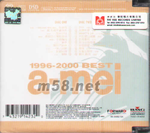 1996-2000 妹力新世纪SACD专辑背面图片