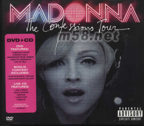The Confessions Tour(DVD+CD)专辑正面图片