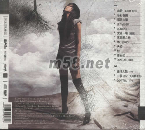 Kary In Control(CD+DVD首版)专辑背面图片