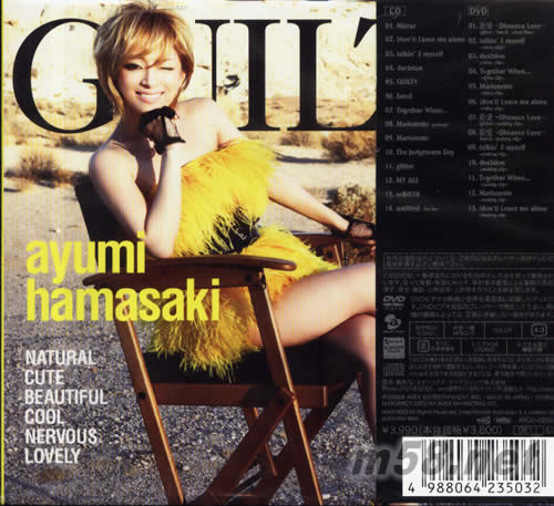 GUILTY(CD+DVD日本初回限定版)专辑背面图片