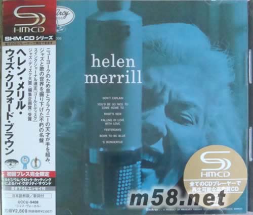 海伦梅芮尔 与克里夫布朗Helen Merrill with Clifford Brown (SHM-CD系列日本版)专辑正面图片