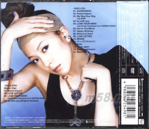 THE FACE(CD+DVD日本初回盘)专辑背面图片