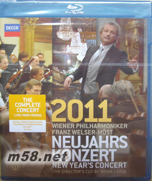 2011维也纳新年音乐会蓝光DVD 2011 Wiener Philharmoniker New Year’s Concert专辑正面图片
