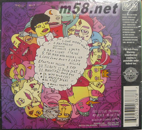 Overexposed (Deluxe Edition)专辑背面图片