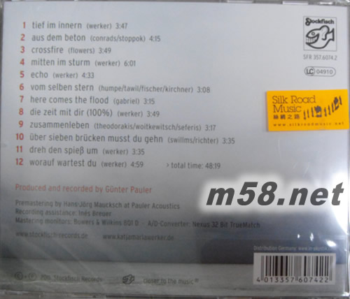 Mitten im sturm 风暴之中专辑背面图片