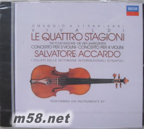 威瓦尔第 四季 阿卡多小提琴(名琴四季) 价格 图