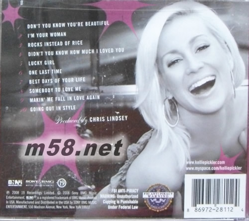 同名专辑 Kellie Pickler 美版专辑背面图片