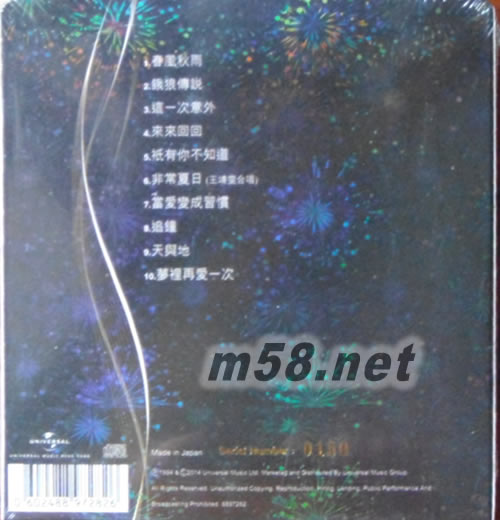 饿狼传说 20周年 24K GOLD 黑色封面专辑背面图片