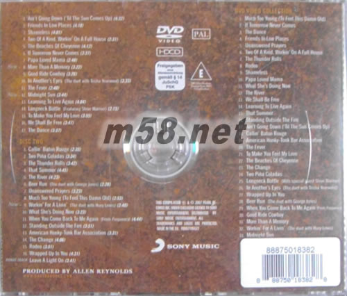 The Ultimate Hits 2CD+DVD (欧版)专辑背面图片