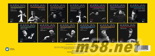 卡拉扬全集 THE WARNER CLASSICS KARAJAN OFFICIAL REMASTERED EDITION(101CD大套装)专辑正面图片