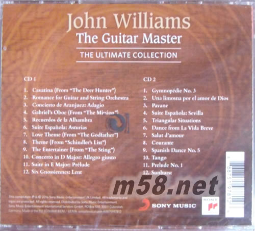 THEGUITAR MASTER THE ULTIMATE COLLECTION 吉它大师精选专辑背面图片