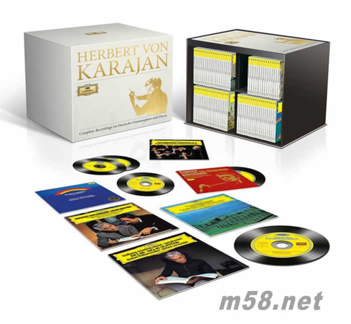 卡拉扬终极豪华套装 卡拉扬大全集 Karajan Complete 330CD + 24 DVDs + 2 Blu-ray 大套装专辑正面图片