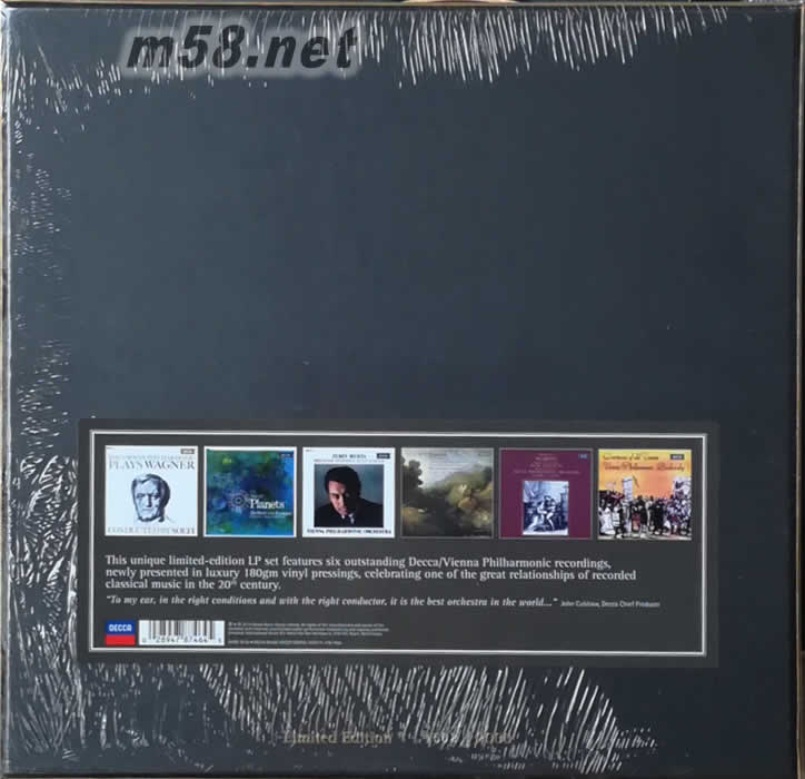 The Orchestral Edition LP-迪卡•维也纳爱乐乐团 6黑胶大套装专辑背面图片