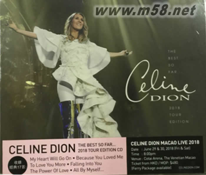 席琳迪翁 Celine Dion - The Best So Far 2018巡演精选专辑正面图片