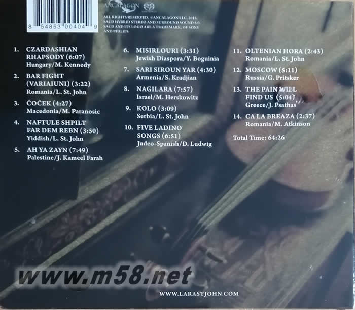 琴弓上的民谣 SHIKSA SACD 刘汉盛推介 100击专辑背面图片