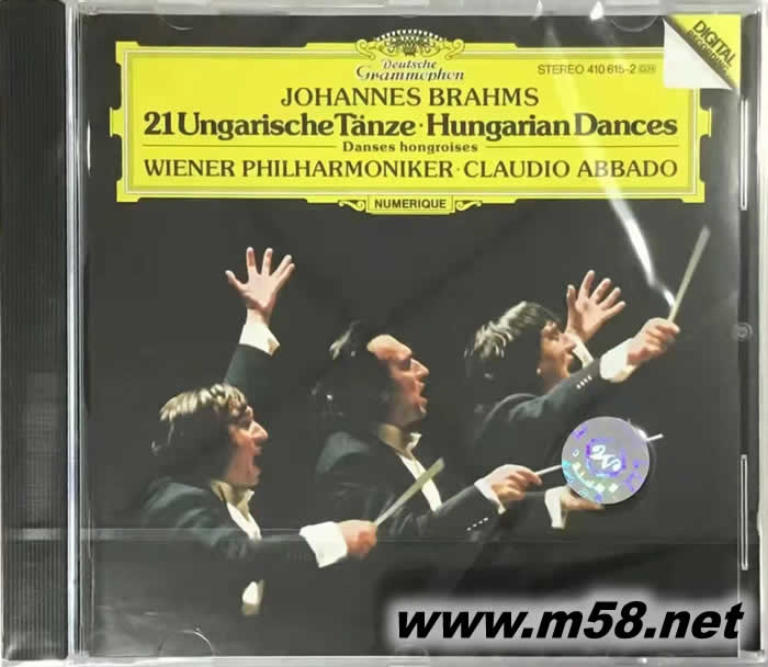勃拉姆斯:21首匈牙利舞曲 Claudio Abbado - Brahms:21 Hungarian Dances专辑正面图片