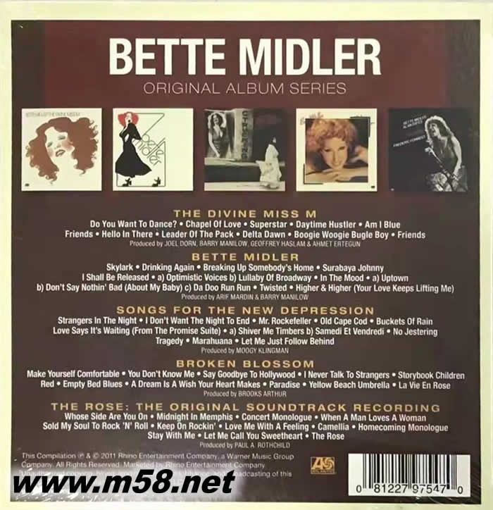 ORIGINAL ALBUM SERIES (5CD套装)专辑背面图片
