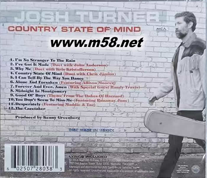 Country State Of Mind JOSH TURNER 