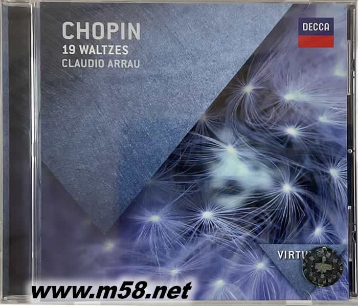 CHOPIN 19 WALTZES CLAUDIO ARRAU 智利钢琴家 VIRTUOSO大师系列专辑正面图片