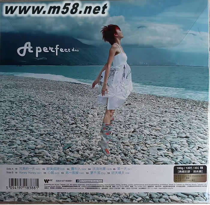 完美的一天 (典藏彩胶 湖水绿) 限量版专辑背面图片
