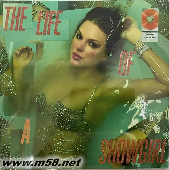 The Life of a Showgirl 彩胶 橙胶 黑胶专辑正面图片