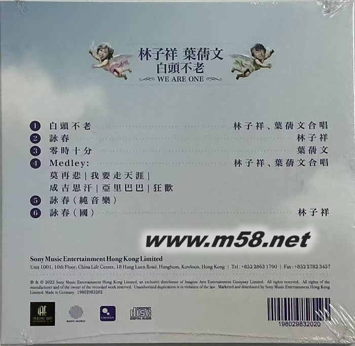 白头不老专辑背面图片