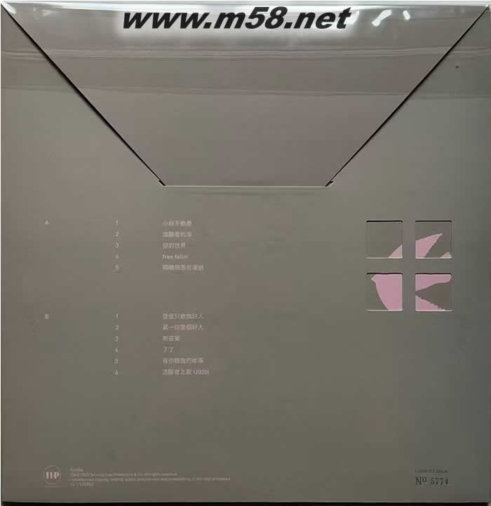 ISFP 第四张个人专辑 粉红色彩胶 黑胶 2025限量版专辑背面图片