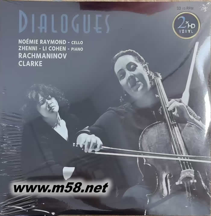NOMIE RAYMOND & Zhenni Li-Cohen DIALOGUES (对话) 大提琴与钢琴 双黑胶专辑正面图片
