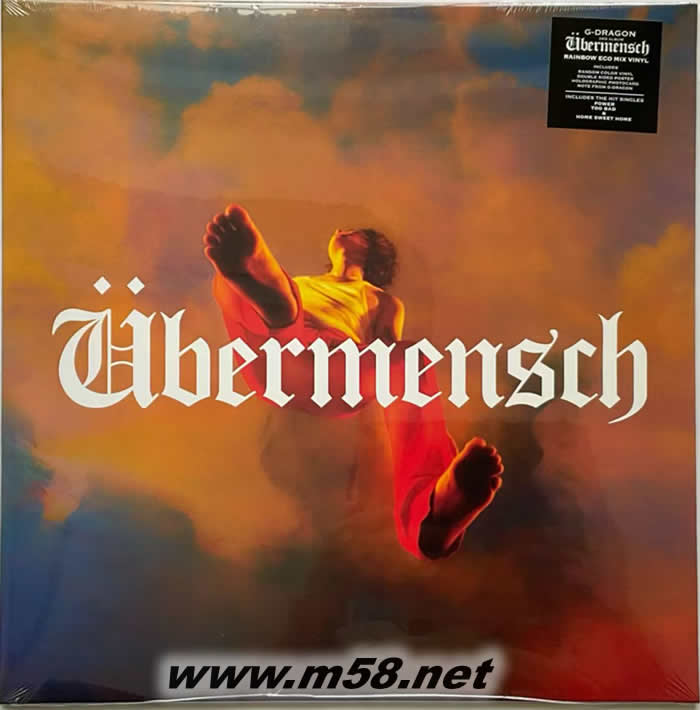 权志龙 G-DRAGON Ubermensch 镜板 黑胶 红色封面专辑正面图片